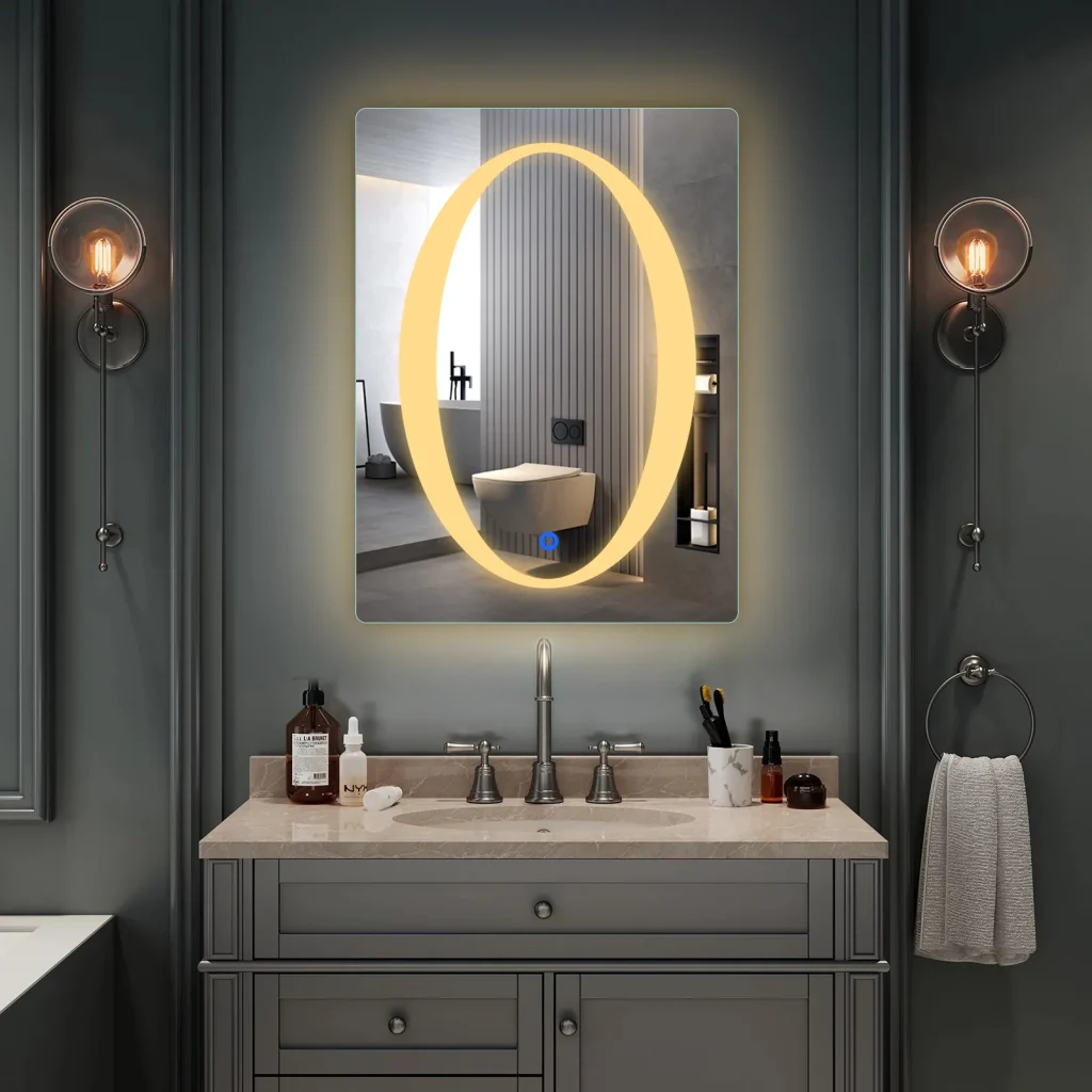 bathroom mirror with lights